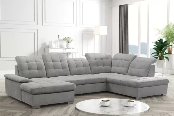 Narożnik GORDON - regulowane zagłówki + funkcja spania