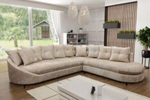 Narożnik AXEL - funkcja spania + pojemnik na pościel