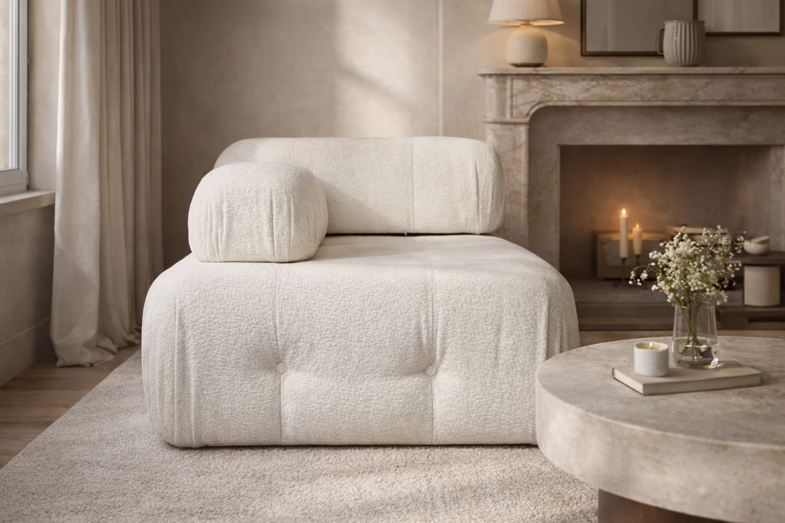 Element prosty lewy do sofy modułowej LEO