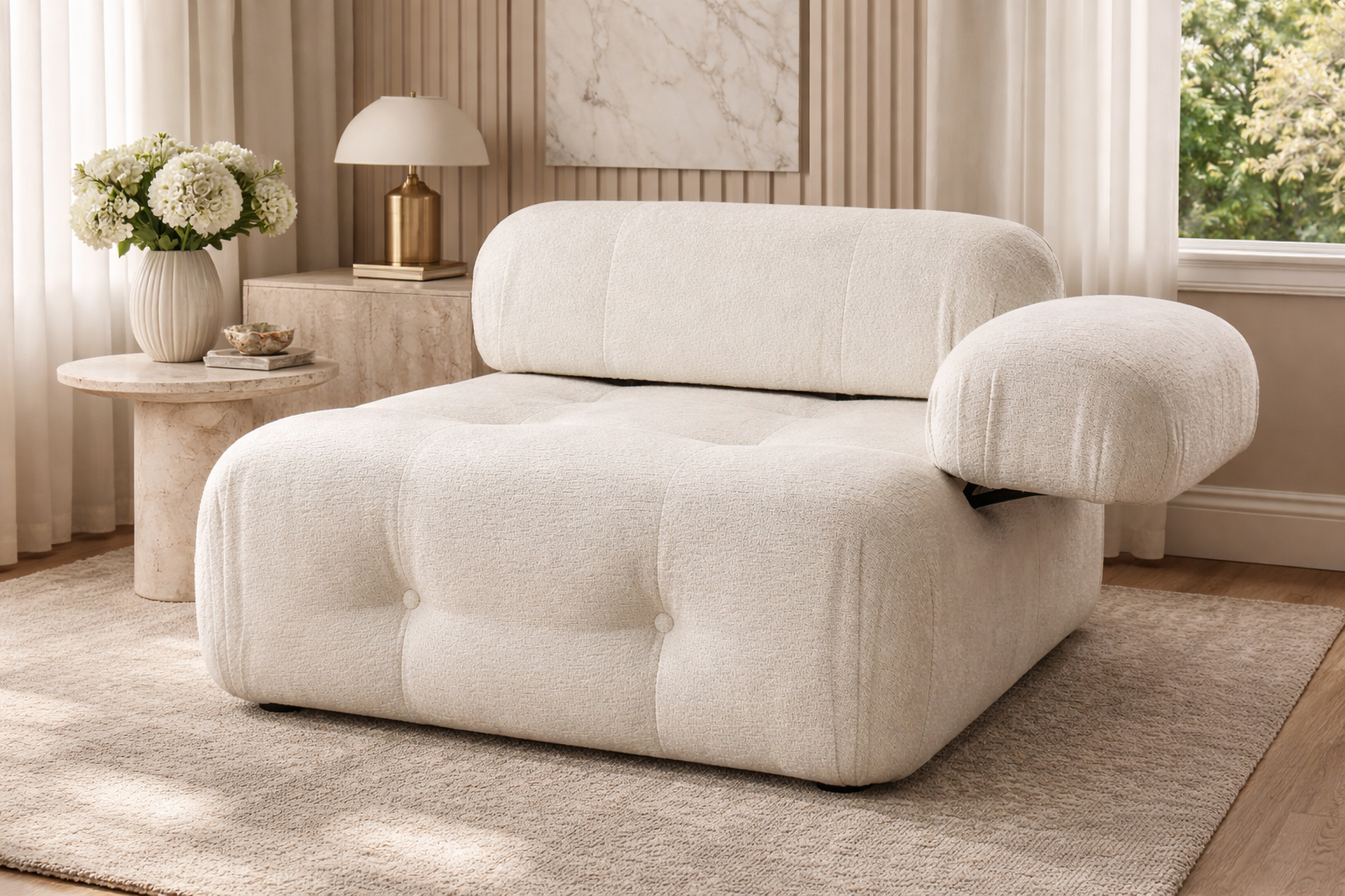 Element prosty prawy do sofy modułowej LEO