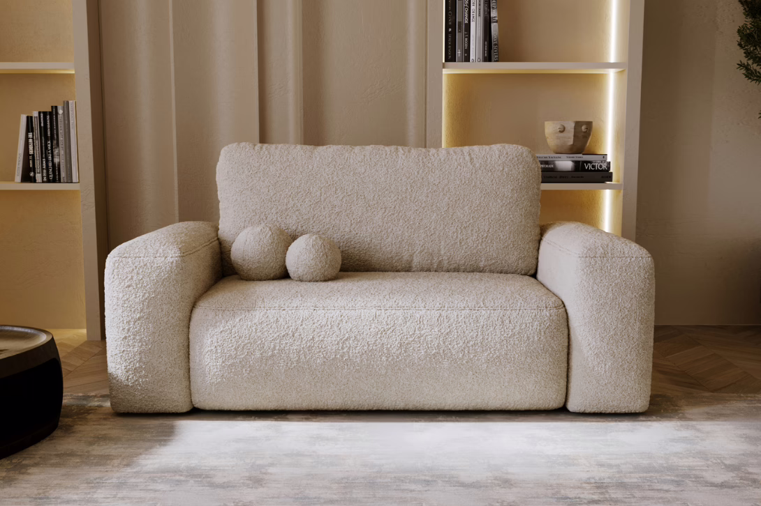 Sofa FLOW – funkcja spania + pojemnik na pościel