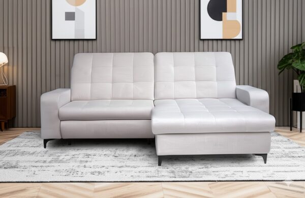 Narożnik CORTI - regulowane zagłówki + pojemnik na pościel