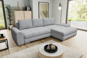 Narożnik LORI funkcja spania + pojemnik na pościel