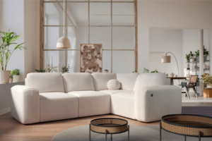 Narożnik OSLO II - funkcja spania + port USB + GRATIS PODUSZKA - 257x185 cm