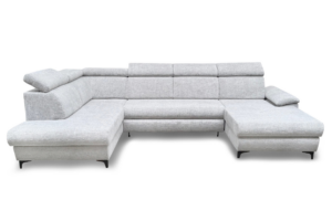 Narożnik MAXIMO - regulowane zagłówki + 2x pojemnik na pościel