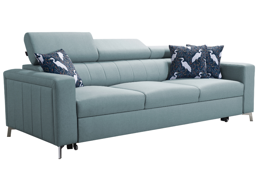 Sofa COMO z regulowanymi zagłówkami + funkcja spania – 236×99 cm