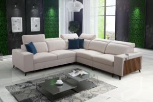 Narożnik TARO III - lamele + regulowane zagłówki + GRATIS PODUSZKI - 283x283 cm