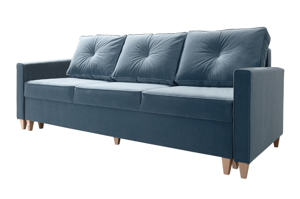 Sofa skandynawska BORNEO z funkcją spania + pojemnik na pościel – 223x93x92 cm