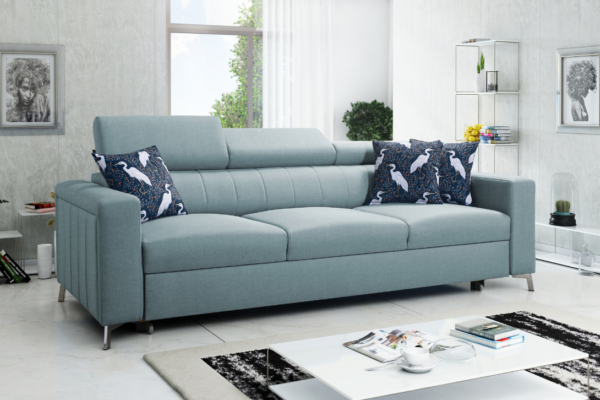 Sofa COMO - regulowane zagłówki + funkcja spania + GRATIS PODUSZKI