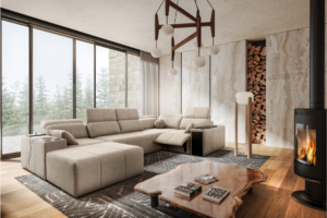 Narożnik INEZ IV MIX - regulowane zagłówki i oparcia + GRATIS PODUSZKI - 359x219/202 cm