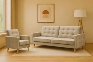 Komplet ARTE - wersalka + fotel