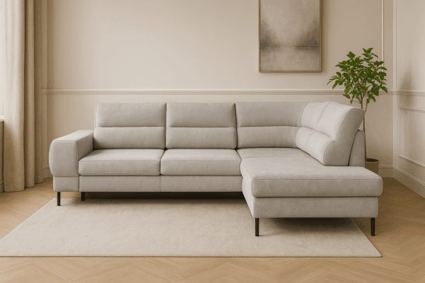 Narożnik CLINTON - funkcja spania + pojemnik na pościel