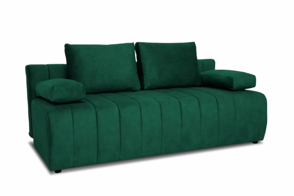 Sofa DOMINO – funkcją spania + pojemnik na pościel