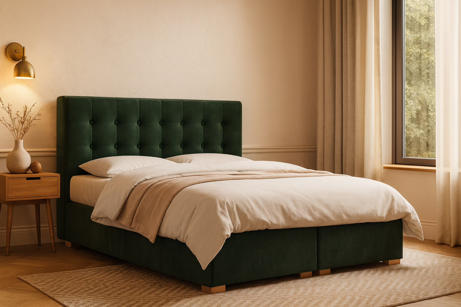 Łóżko kontynentalne CARLO