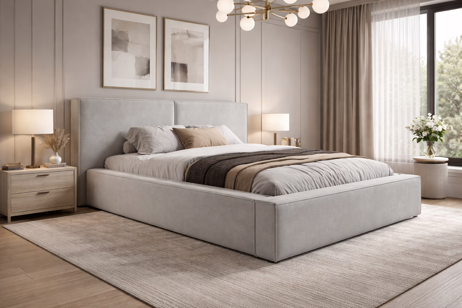 Łóżko tapicerowane HEVEN