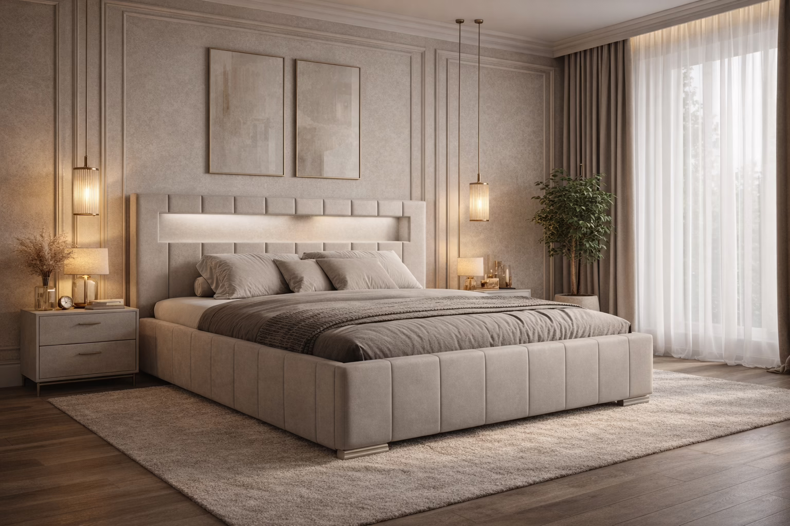 Łóżko tapicerowane HONEY