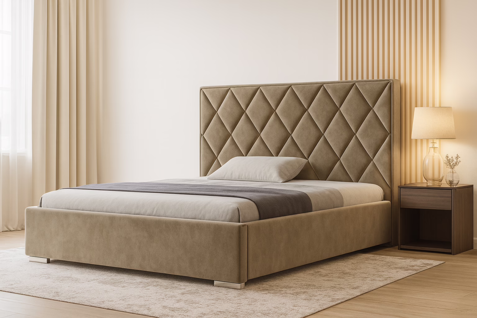 Łóżko tapicerowane LARISA