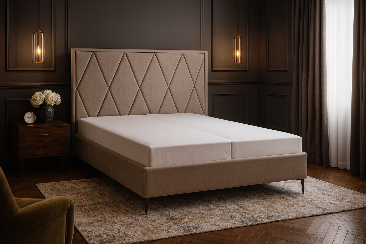 Łóżko LEXI 160×200 cm z materacem