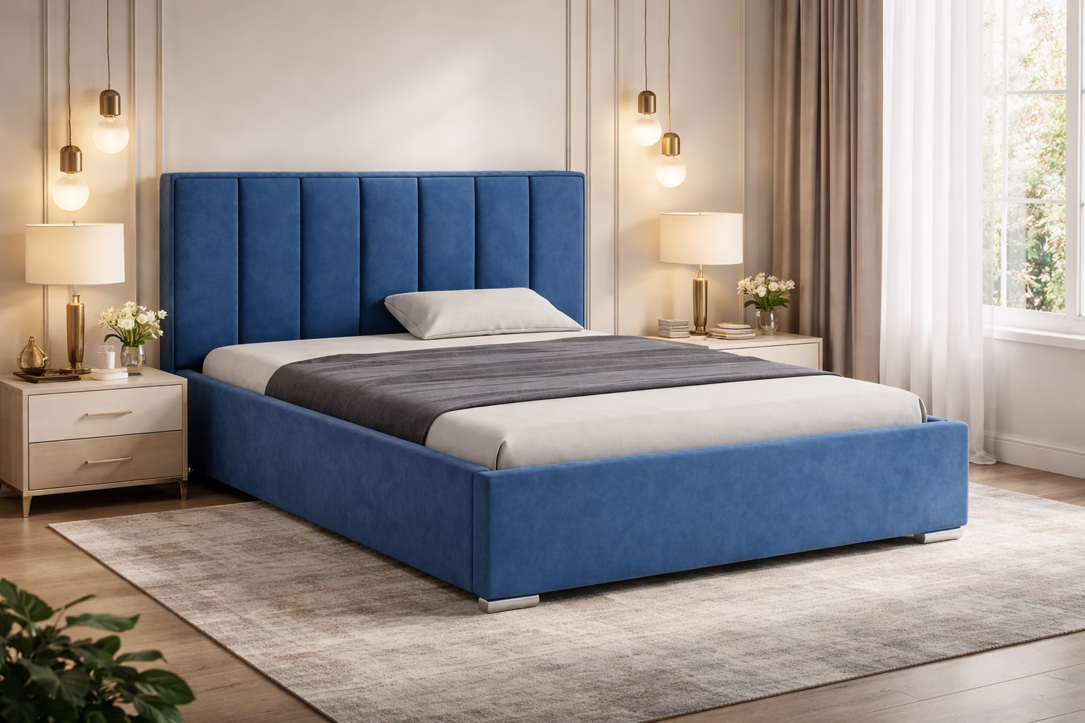 Łóżko tapicerowane LUIS