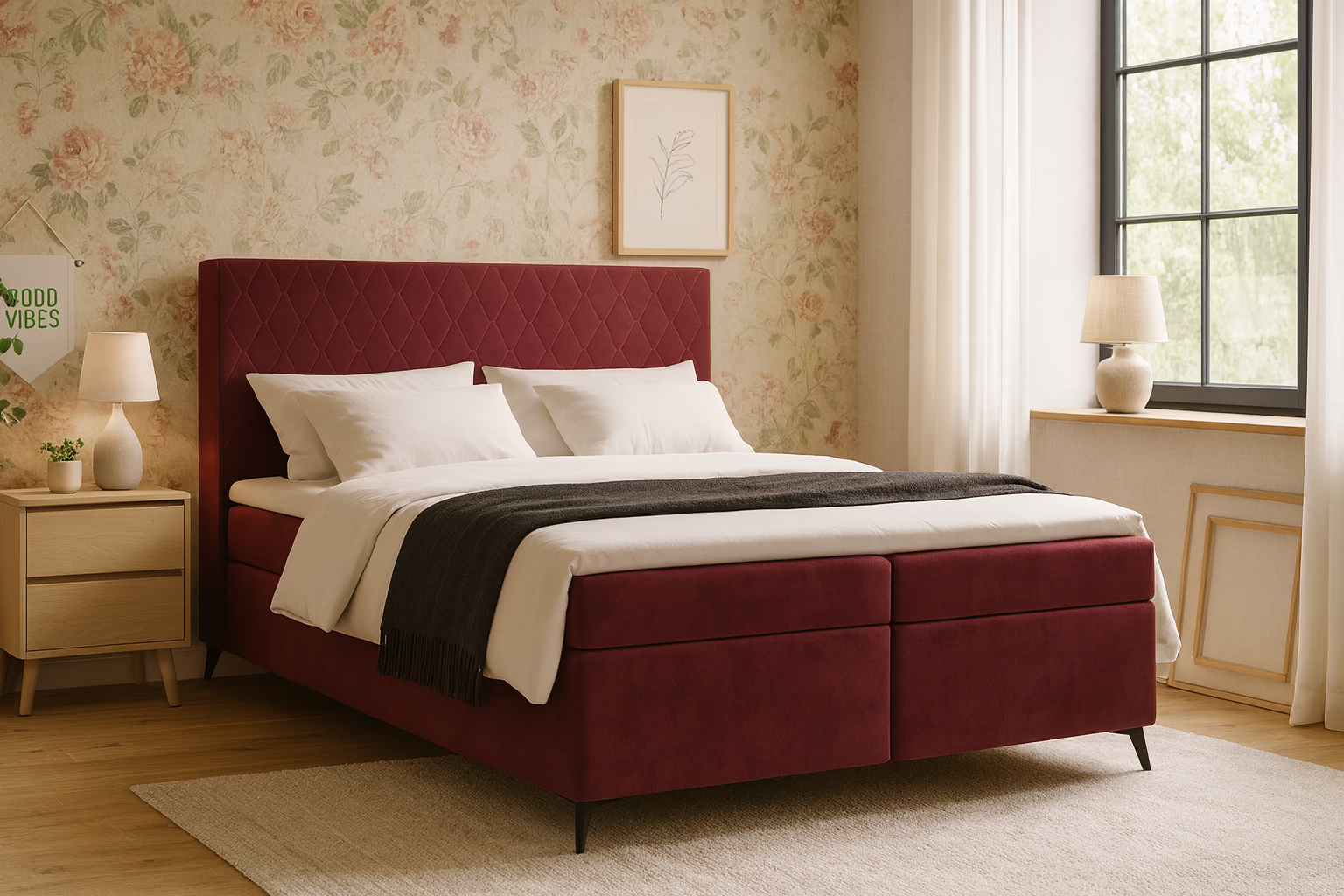 Łóżko kontynentalne MERKURY