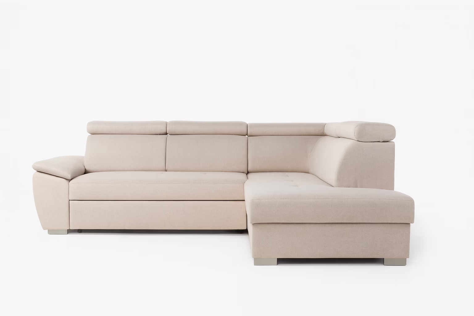 Narożnik LUTON NAVE 03 – regulowane zagłówki + pojemnik na pościel – SZYBKA WYSYŁKA | PRAWA STRONA