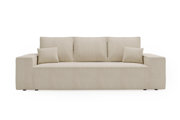 Sofa MALAGA - funkcja spania + pojemnik na pościel - sztruks