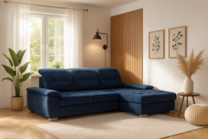 Narożnik CARLOS - regulowane zagłówki i oparcia + funkcja spania