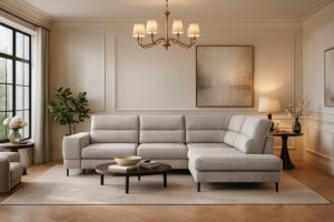 Narożnik CLINTON - funkcja spania + pojemnik na pościel