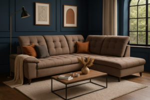 Narożnik FOREST - regulowane zagłówki + pojemnik na pościel