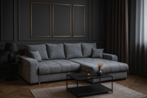 Narożnik HUGO - funkcja spania + 2x pojemnik na pościel