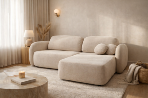 Narożnik LORA - funkcja spania + pojemnik na pościel