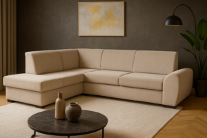 Narożnik MONACO - funkcja spania + pojemnik na pościel