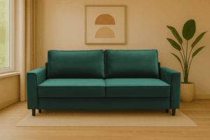 Sofa SKY - funkcja spania + pojemnik na pościel