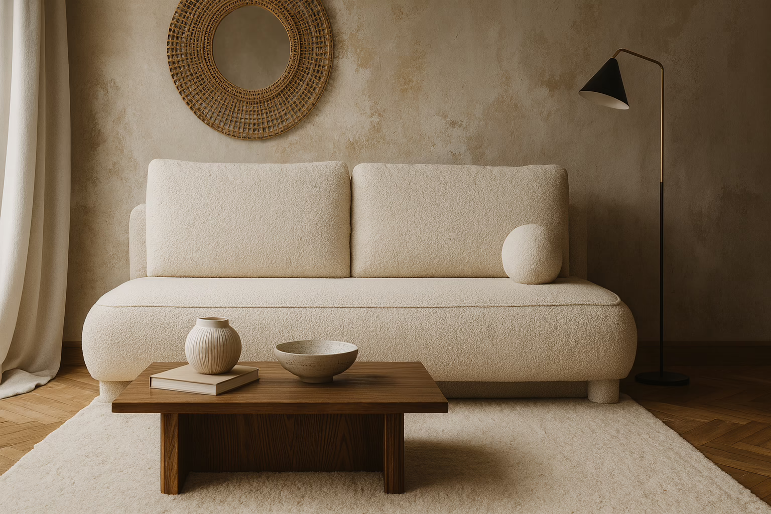 Sofa KAJA – funkcja spania + pojemnik na pościel