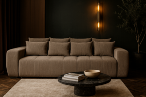 Sofa KESTO - funkcja spania + pojemnik na pościel