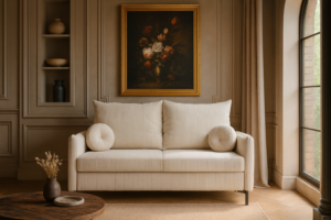 Sofa LEO SMALL - funkcją spania + pojemnik na pościel