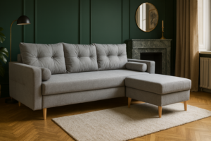 Sofa MIRO + PUF - funkcja spania + pojemnik na pościel