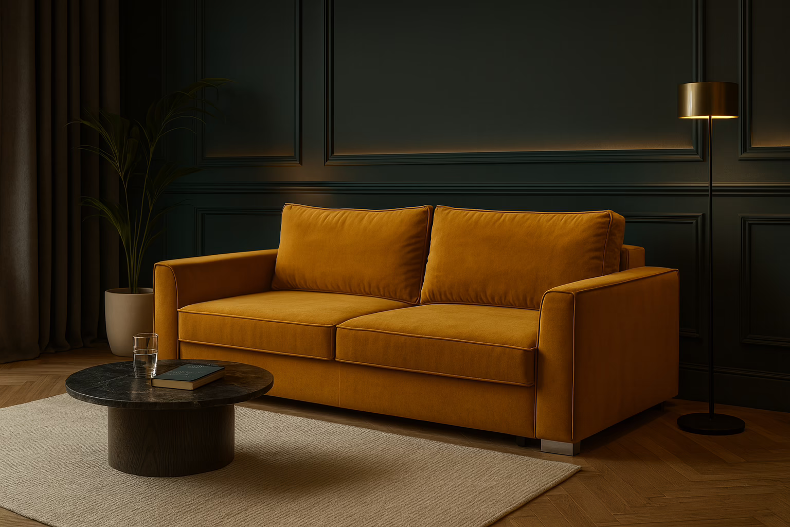 Sofa SKY – funkcja spania + pojemnik na pościel