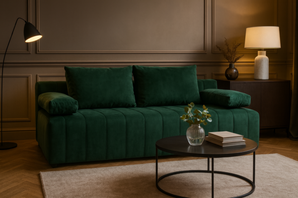 Sofa VENA - funkcją spania + pojemnik na pościel