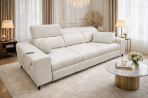 Sofa VIVIEN - funkcja spania + port USB + GRATIS PODUSZKA